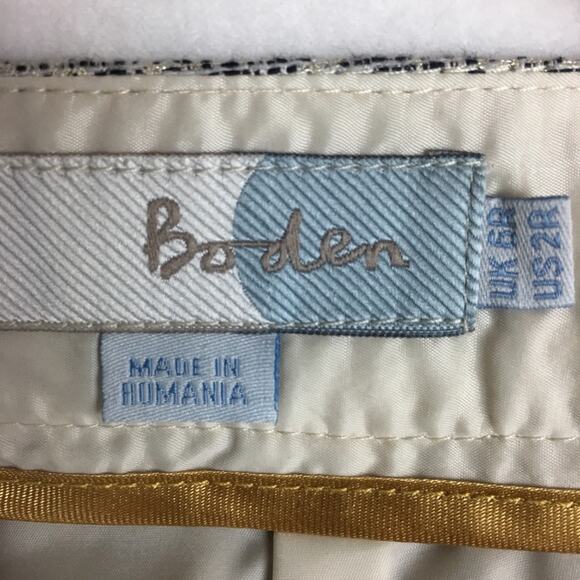 Boden Gray Metalic Pencil Skirt size 2 - Picture 5 of 7